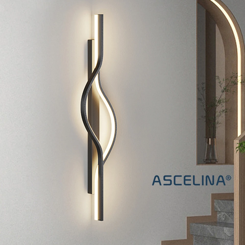 

Modern LED Wall Lamp Nordic Art Decor Internal Wall Sconce Living Room Sofa TV Bedroom Bedside Bathroom Mirrors Light Fixture