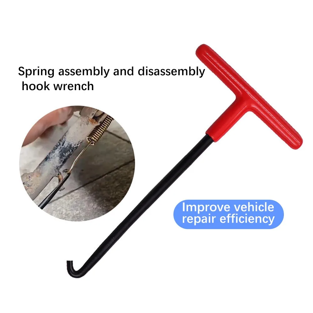 

Exhaust Spring Hook T Shaped Handle Exhaust Pipe Puller Repair Tool for Motorcycle Bike Exhaust Pipe Installation & Removal Tool