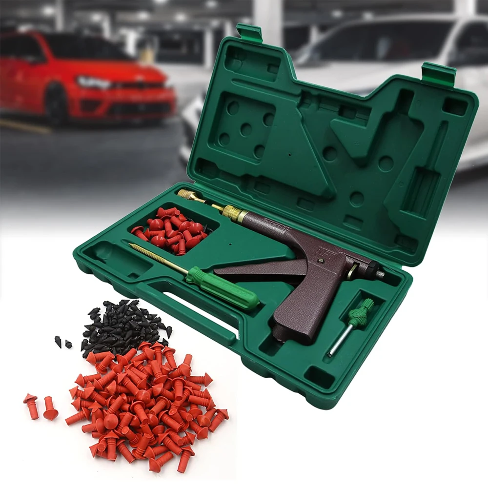 Auto Motorrad Fahrrad Tubeless Reifen Reparatur Punktion Professionelle Reparatur Kit Vakuum Reifen Reparatur Pistole Auto Luft Undicht Rad Reifen Kit – Detail 2