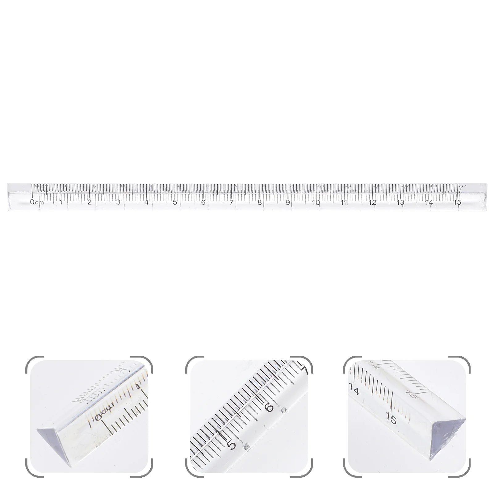 

8 Pcs Transparent Triangular Ruler Rulers for School Clear Scale High Supplies Technical Drawing Multifunction Architect