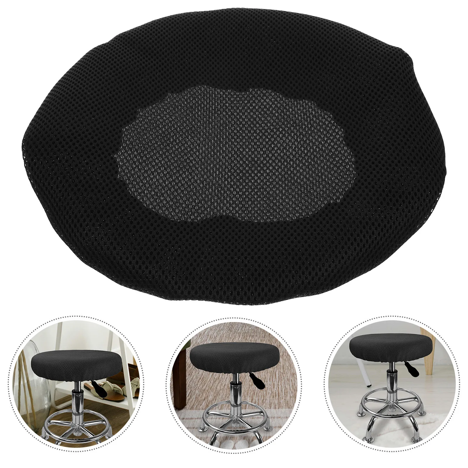 

Round Stool Protector Elastic Slipcover for Bar Stools Chairs Home Office Parties and Safe Material Stool Covers
