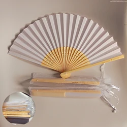 Abanico de mano grabado personalizado, abanico plegable para bodas, abanicos vintage, recuerdo de boda personalizado, regalos de fiesta