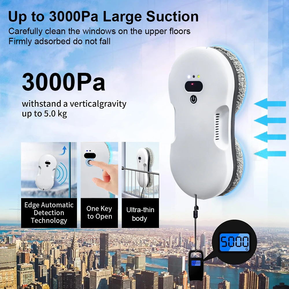 Window Cleaner Robot Smart Glass Window Cleaning Robot Electric Windows Cleaner Window Washer Robot with Remote Control