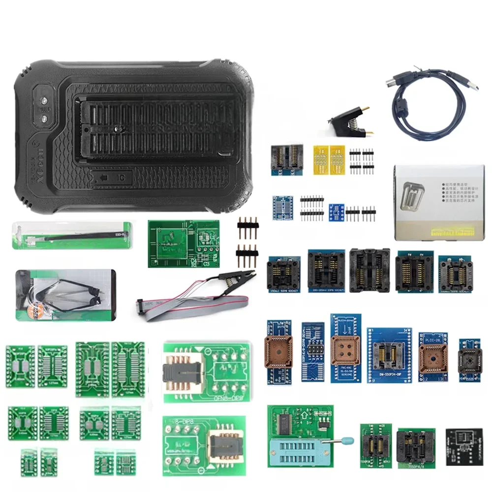 

100% оригинальный новейший программатор T48 с 42 адаптерами, универсальный NAND/EMMC/MCU/ISP, поддержка 1 год гарантии TL866