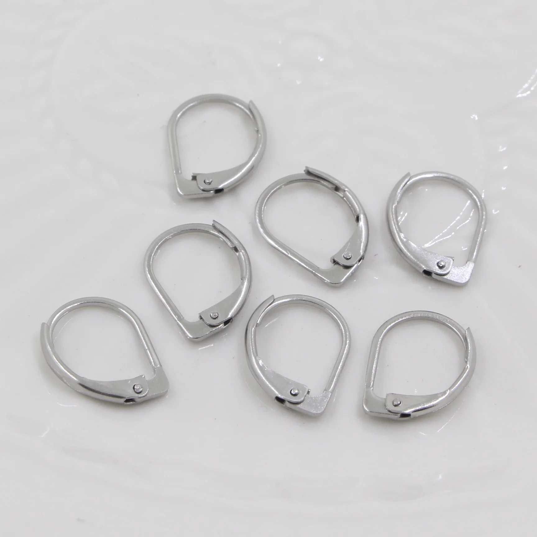 

Right Road New High-end 100 Pcs/pack Stainless Steel Geometric Droplet Shaped Earring Hook DIY Jewelry Accessories Wholesale