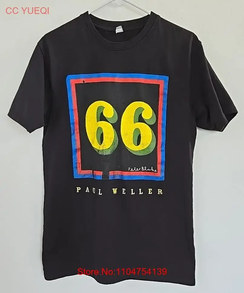 Peter Blake 66 Paul Weller camiseta negra talla M vintage gráfico lavado Unisex cómodo homme transpirable suave versátil