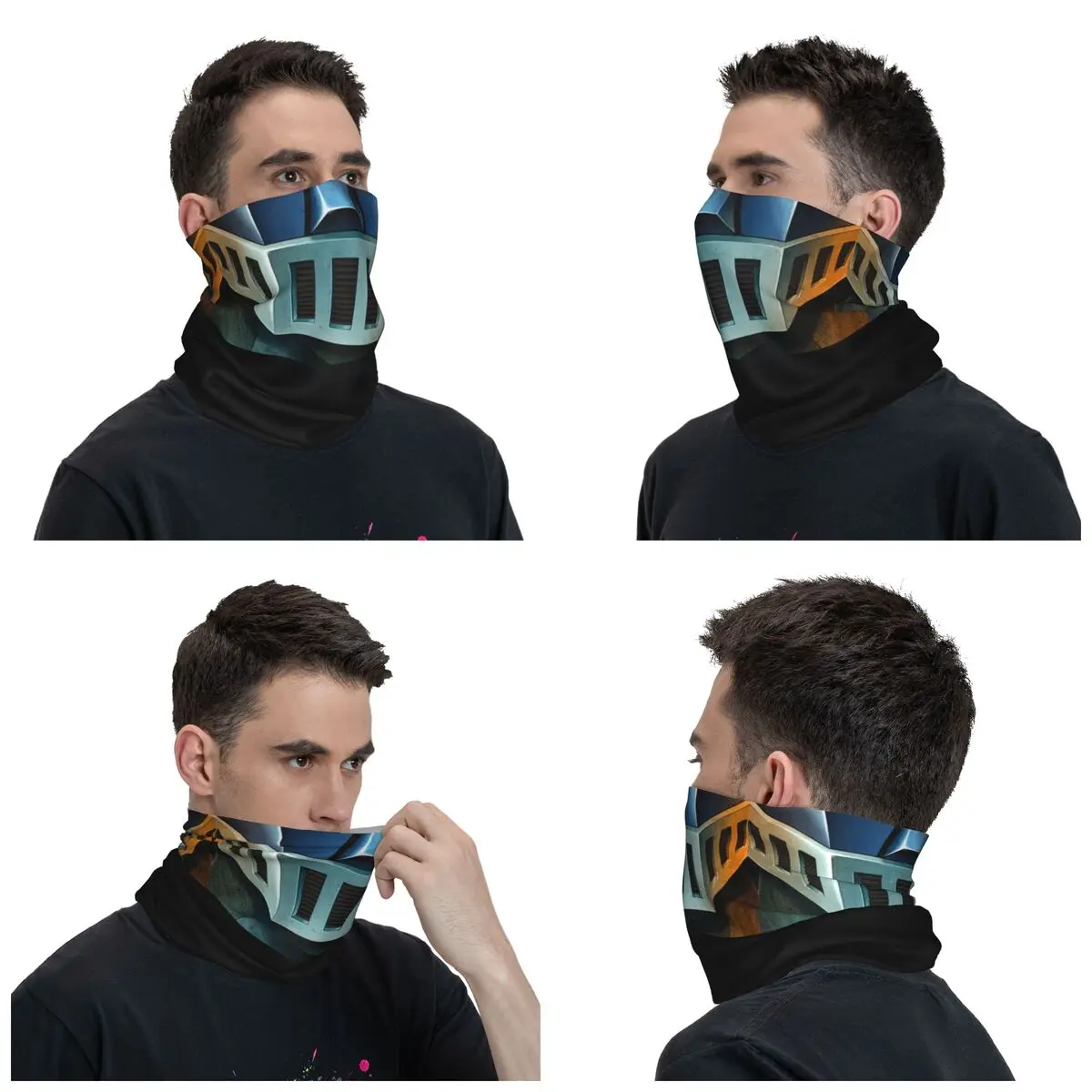 Imagem -02 - Homens e Mulheres Mazinger z Bandana Neck Warmer Inverno Ski Tubo Cachecol Gaiter Ufo Robô Anime Face Cover