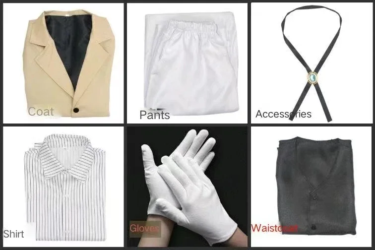 مجموعة ملابس كوسبلاي Bungo Stray Dogs Saison 4، Vêtements Cos، Interior orai، Nikolai، Gogoli، Everak