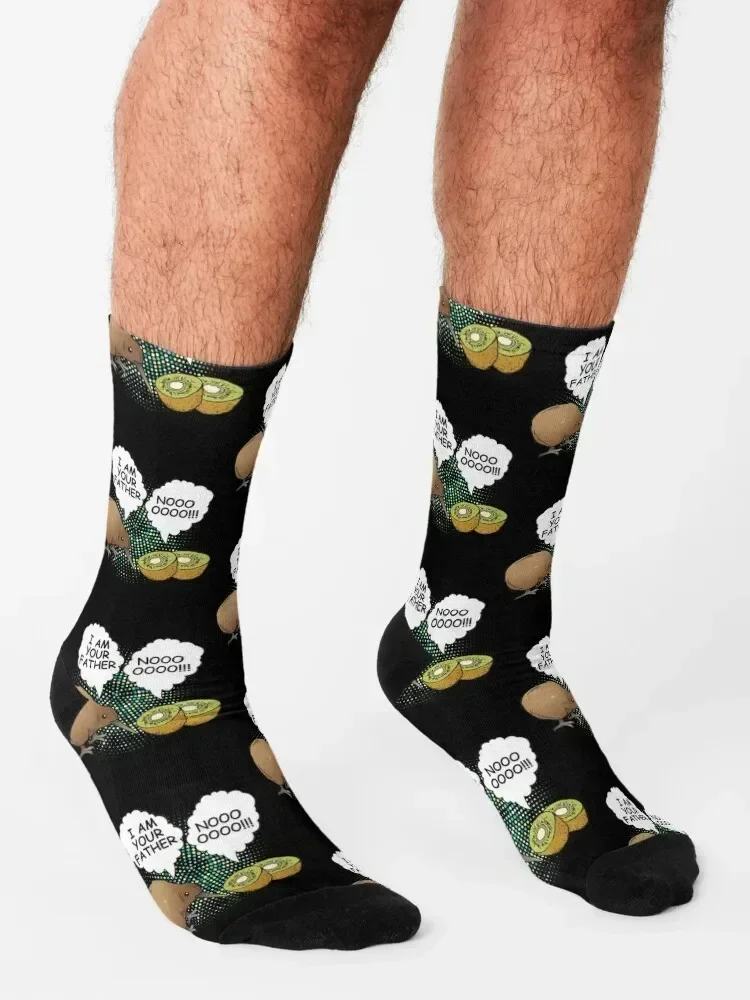 Lustige Neuseeland Kiwi Vogel Kiwi Frucht Ich bin dein Vater Nerd Geek Socken Tennis ästhetische Kawaii Hockey Mann Socken Damen