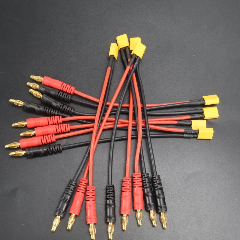 XT30 XT60 T كابل شحن إلى 4.0 مللي متر الموز التوصيل كابل شحن سلك السيليكون 15 سنتيمتر 16AWG لبطارية الليثيوم