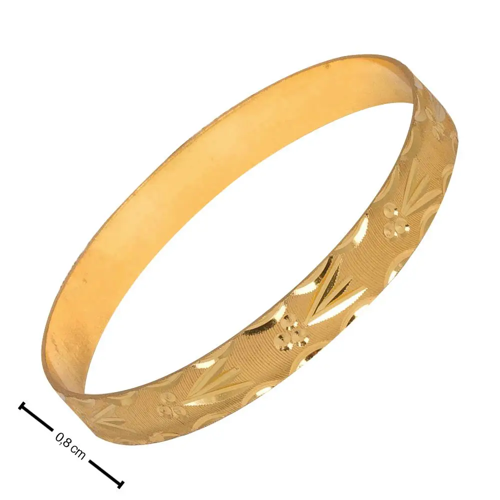 8 mm Child Gold Plated Bracelet