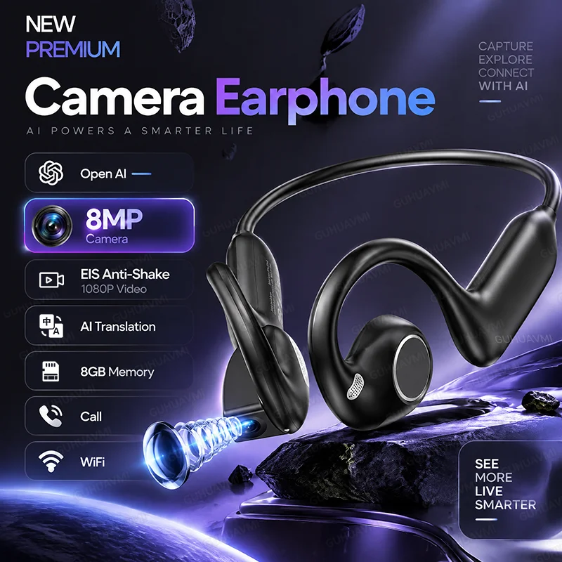 Wireless Charger - 2026 New 800W Pixel Camera Earphones