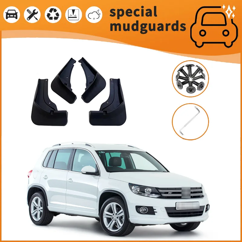 

For 24 Volkswagen Tiguan L PRO R-LINE models Mudguards Fender Mudflaps Front Rear Flares Splash Guards Cover Car Accessorie