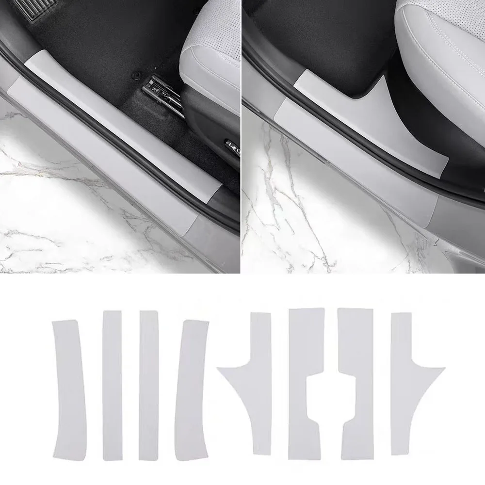 

Fit For BYD sealion 05 EV 2025 Original Color Leather Door Sill Strip Door Welcome Pedal Protection Sticker Interior Supplies