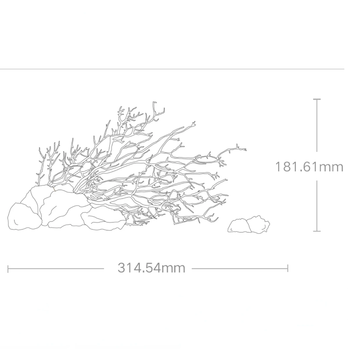 Imagem -05 - Haste de Aquecimento Paisagem de Madeira Morta para Xiaomi Mijia Smart Fish Tank Dedicado