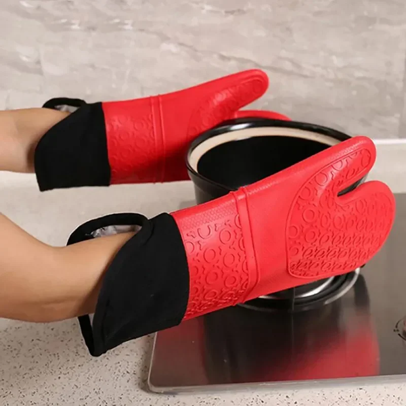 Ofen handschuhe Silikon hitze beständige Handschuhe Mikrowelle Backwerk zeuge Haushalts küche Bar