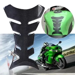 3D Carbon Fiber Fishbone Car Motorcycle Stickers Moto Gas Tank Pad Tankpad Protector For Honda Yamaha Kawasaki Suzuki Universal
