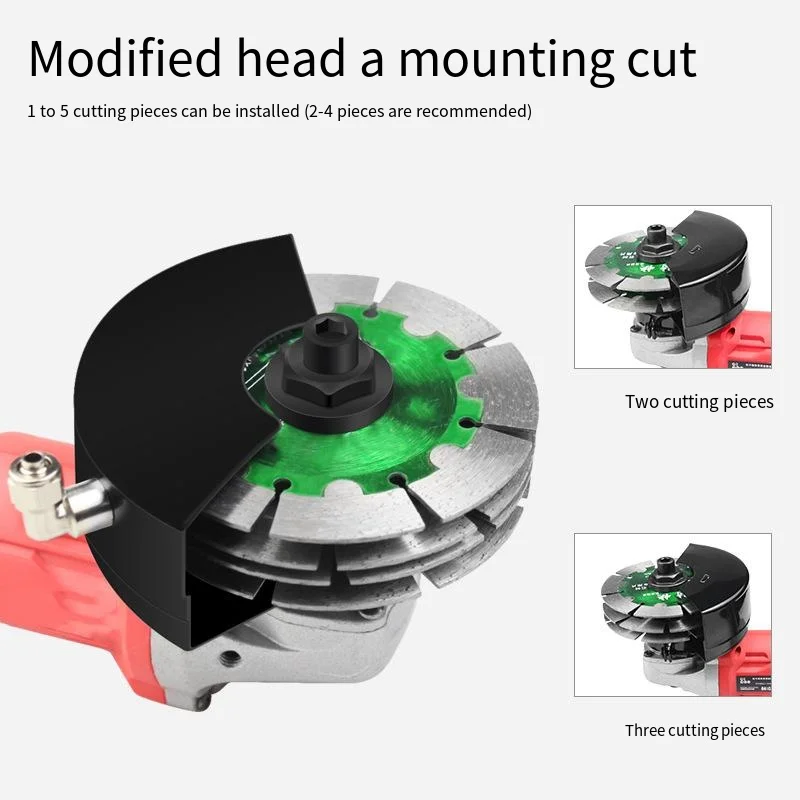 100 150 Angle Grinder Retrofit Slotter DIY Conversion Head Combination Cutting Blade Retrofit Tool Angle Grinder Accessories