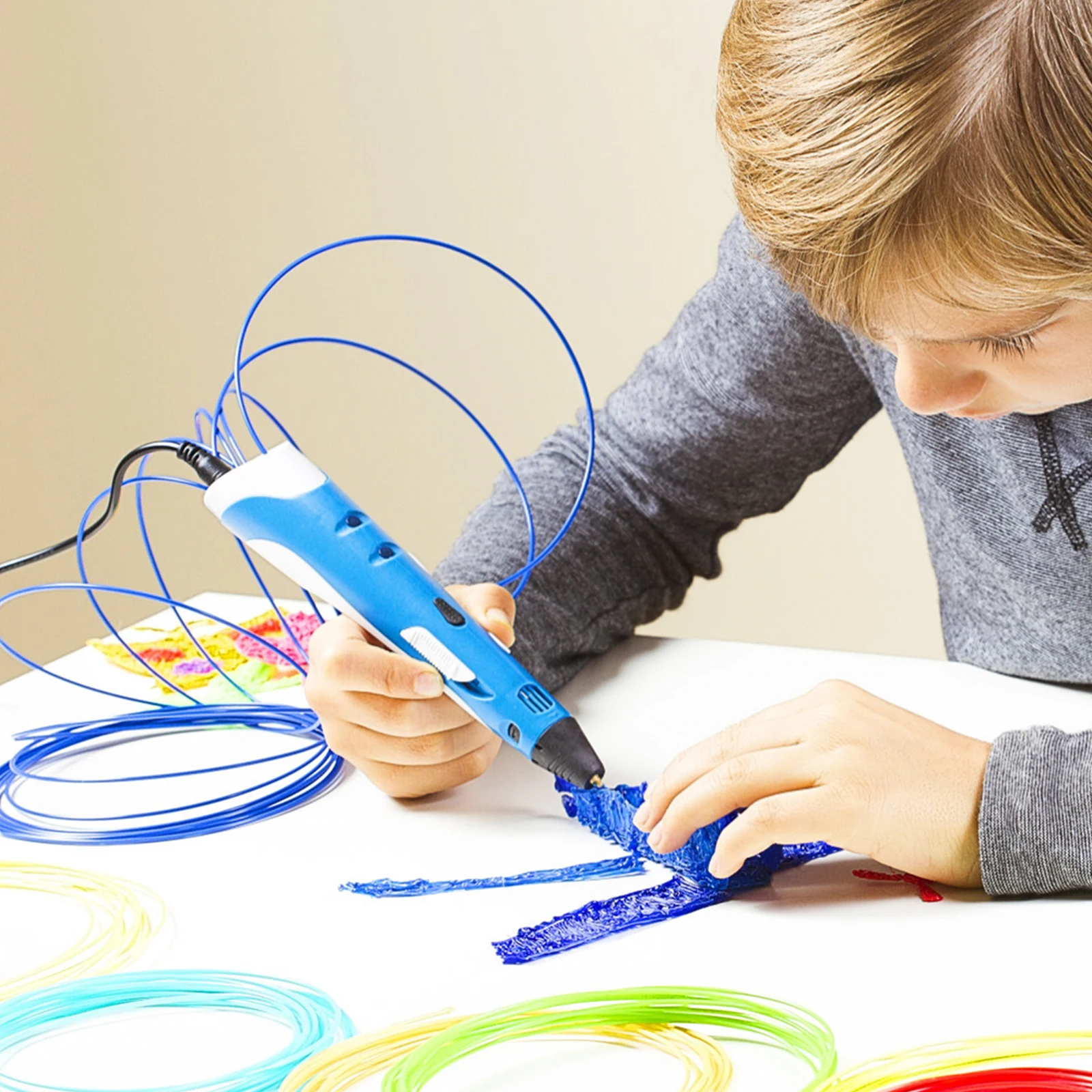 

20pcs 1.75Mm Abs Filament Printer Filament Refills 3D Printing Pen Filaments Supplies 3D Printing Accessories For Diy Crafts Art