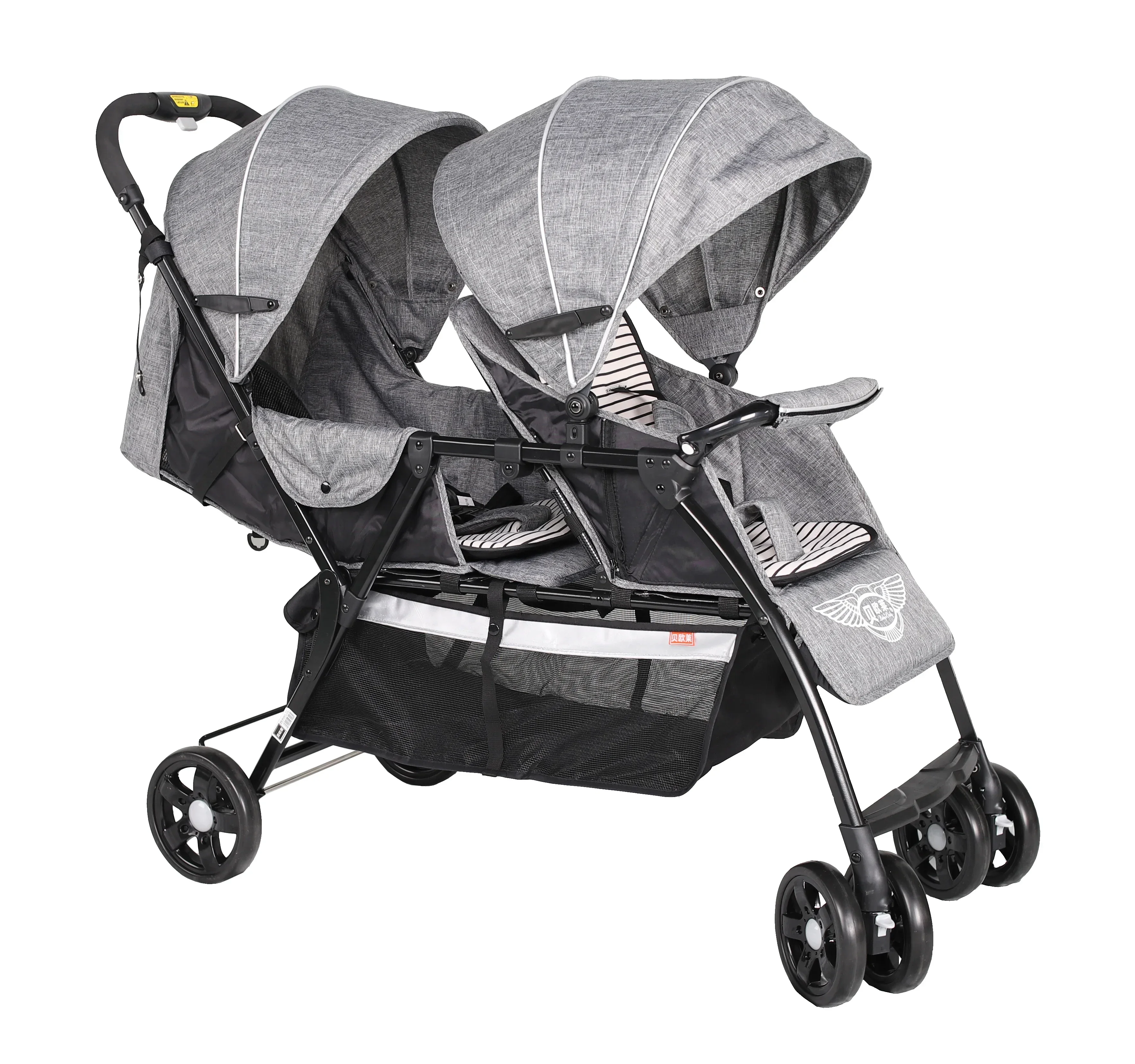 Twin Baby Stroller Can Sit And Lie Light Foldable Newborn double strollers for twins babies products