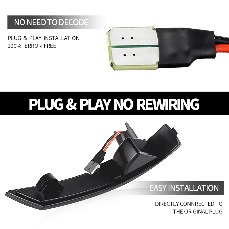 2 قطعة LED الجانب مرآة الرؤية الخلفية ماركر مصابيح لفورد مونديو MK4/التركيز MK3 التركيز MK2 تجميل العنبر أضواء مؤشر الإشارة 12 فولت