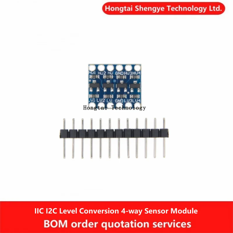IIC I2C Level Conversion Module 5-3v System Compatible 4-Way Sensor Module