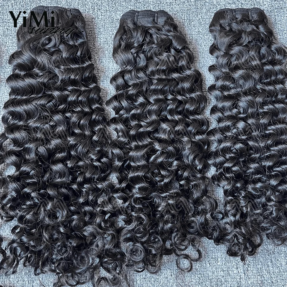 3C 4A Burmese Curly Human Hair Bundles Remy Mongolia Human Hair Weft For Women Wholesale 3pcs Curl Extension Full Head Yimisunny