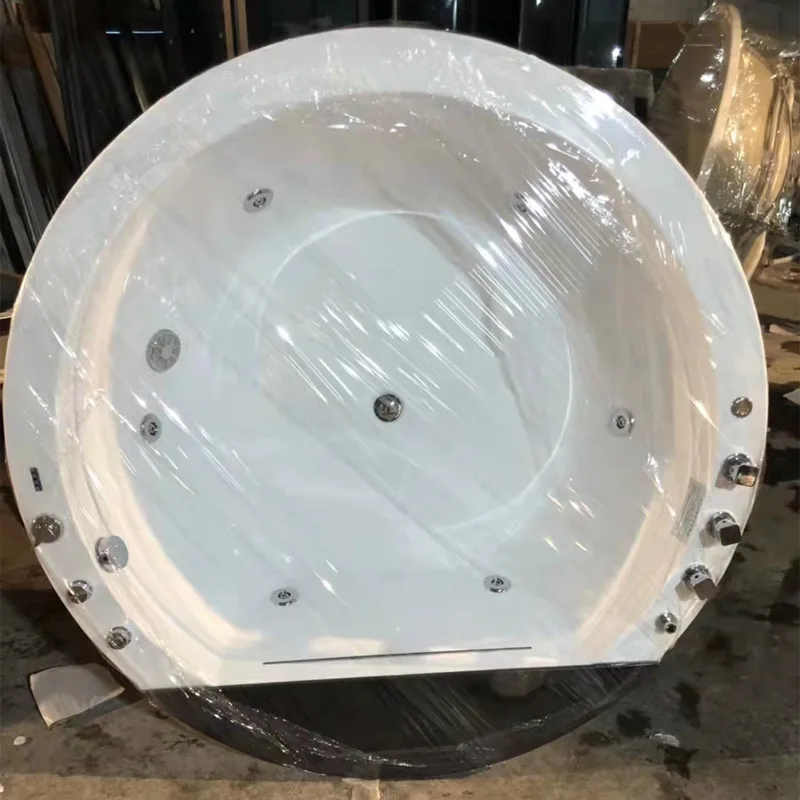 Large bathtub acrylic recessed free-standing  bubble pool