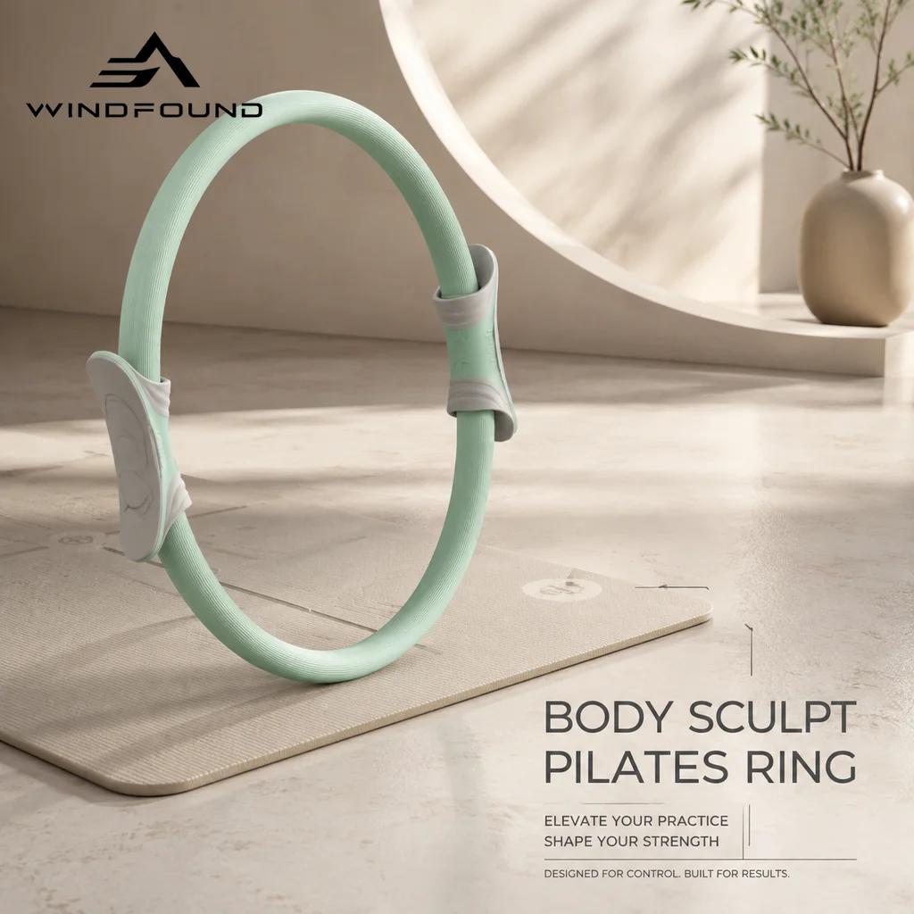 Multifunctional Pilates Resistance Ring Stretching Strengthening Home Fitness Magic Circle for Yoga Physical Therapy and Rehab