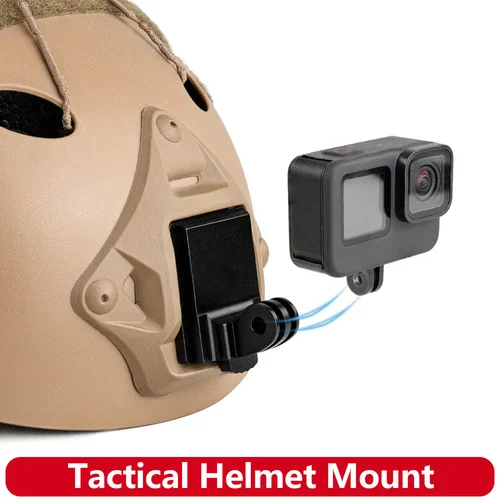 Base de montaje de casco táctico de aleación de aluminio para GoPro Hero 13 12 11 10 9 8 Insta360 SJCAM AKASO DJI Osmo accesorios de Cámara de Acción