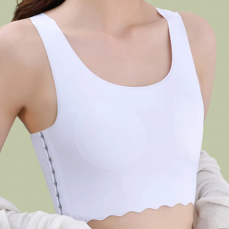 Women Ice Silk Breast binder Summer Thin Breathable Lesbian FTM Corset Top Underwear Sportswear Wireless Chest Wrap Bandage