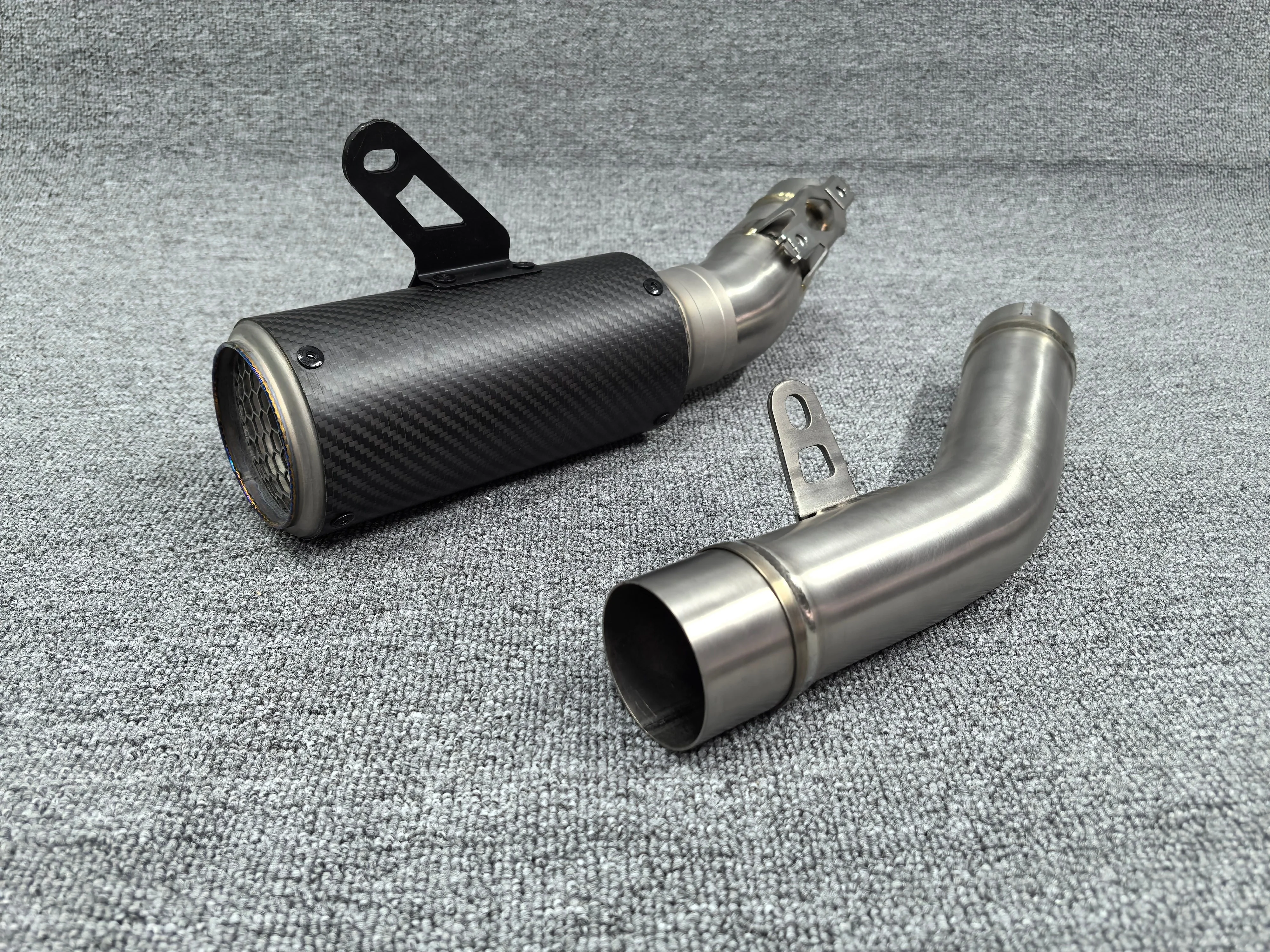 Titanium Mid & Rear Exhaust Kit for Kawasaki ZX10R, Fits 2021-2025 Models