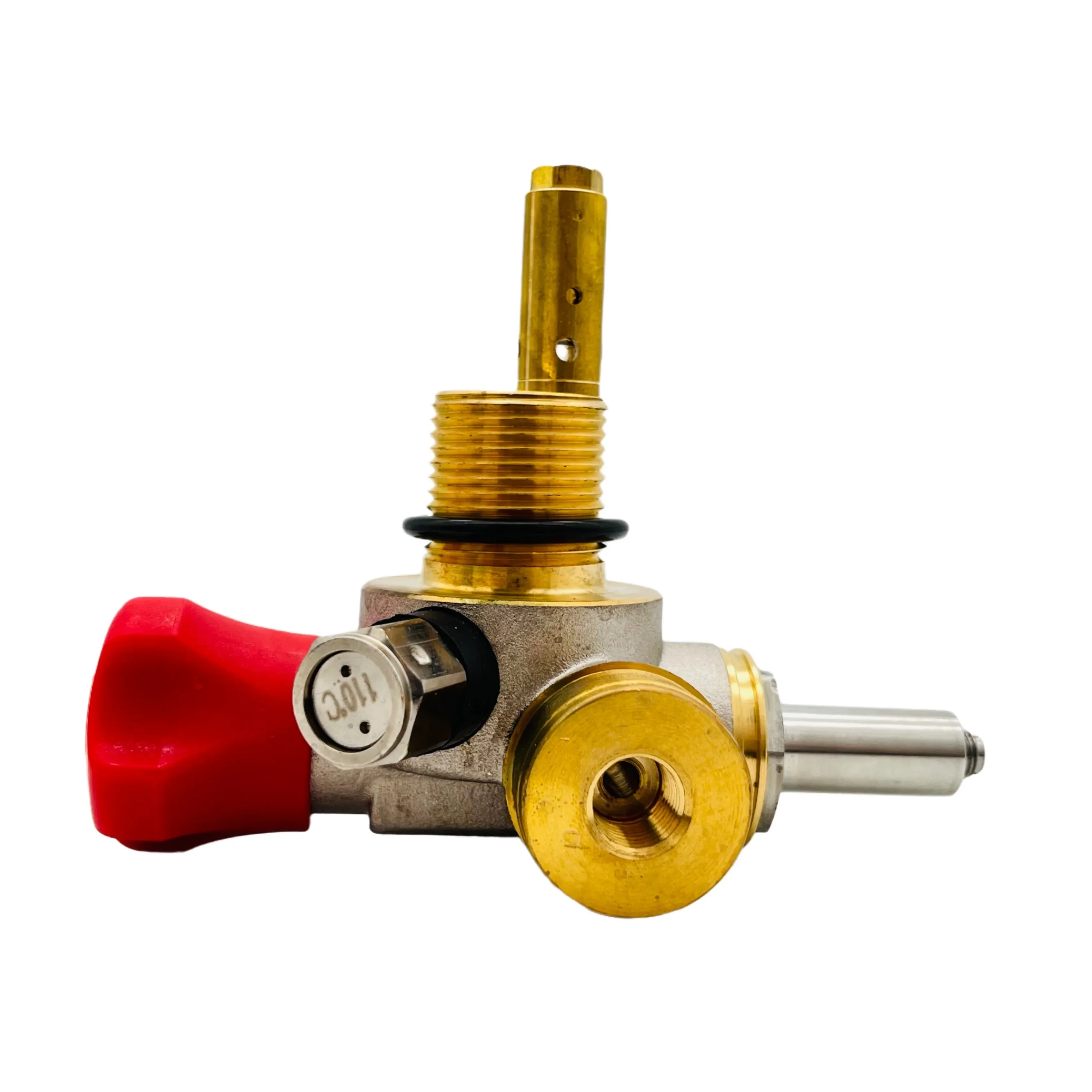 Brass Natural Gas Cylinder Bottle 20MPa 24V Control Solenoid Valve for CNG Car