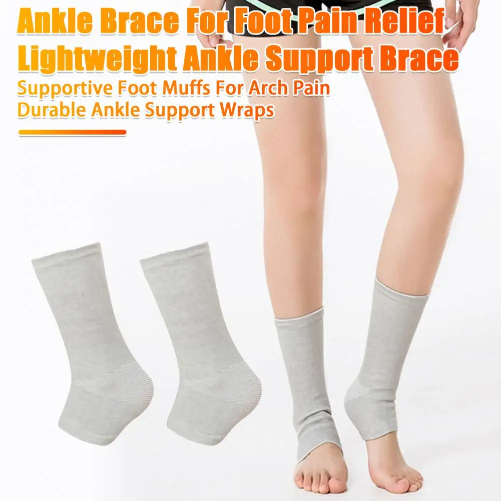 Ankle Brace for Foot Pain Relief Bamboo Foot Sleeves for Ankle Compression Pain Relief Lightweight Protective Gear for Foot