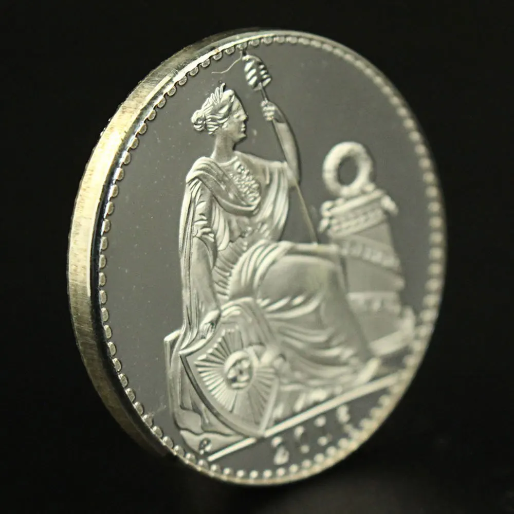 Statue of Liberty, Peru Collectible Silvery Plated Souvenir Coin Collection Gift Basso-relievo Non-currency Commemorative Coin view 4