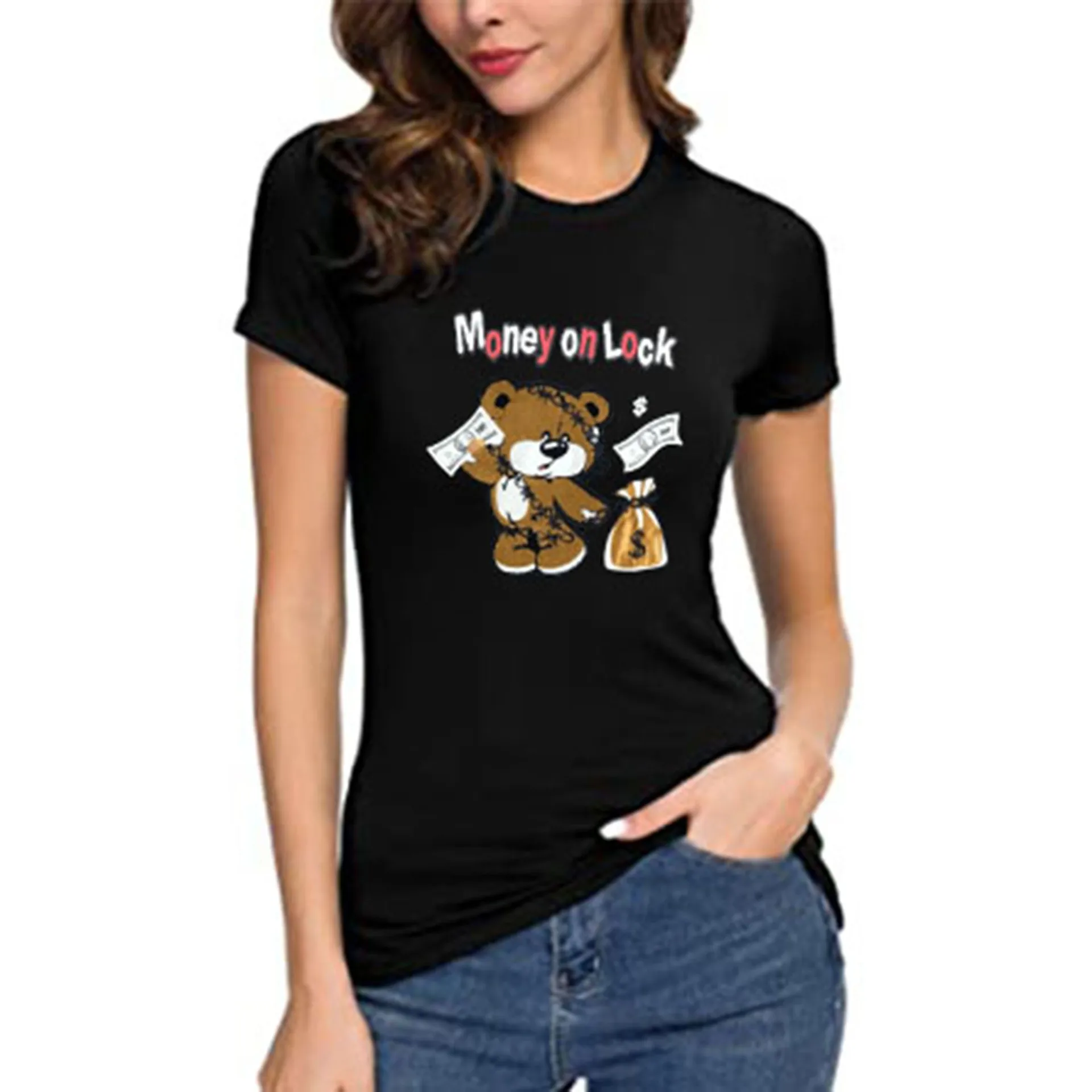 100% Cotton Trend Print T Shirts Summer 2022 T Shirts Women's Casual O Neck T Shirts Unisex Plus Oversized Women T Shirts S-4XL