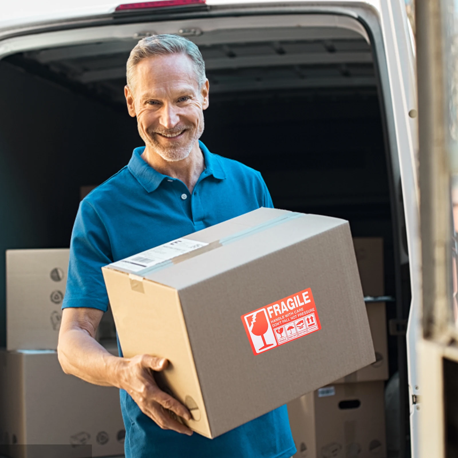 

1 рулон хрупкие наклейки портативные самоклеящиеся предупреждающие упаковка транспортные этикетки наклейки красные для коробок поддоны картонные