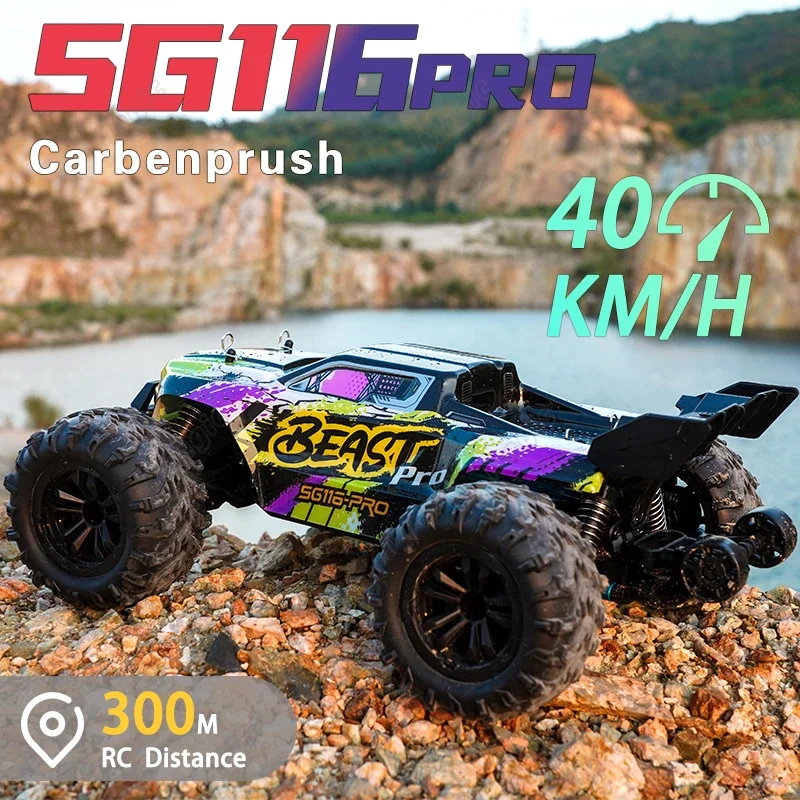 New Model 1: 16 Brushless Remote Control Car SG116PRO/MAX Four-wheel Drive Professional Remote Control Racing Off-road Drift Toy