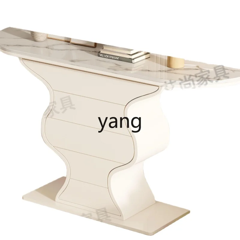 

Yjq Console High-End Entrance Door Side View Sets Aisle Corridor Decoration a Long Narrow Table Storage Console Tables