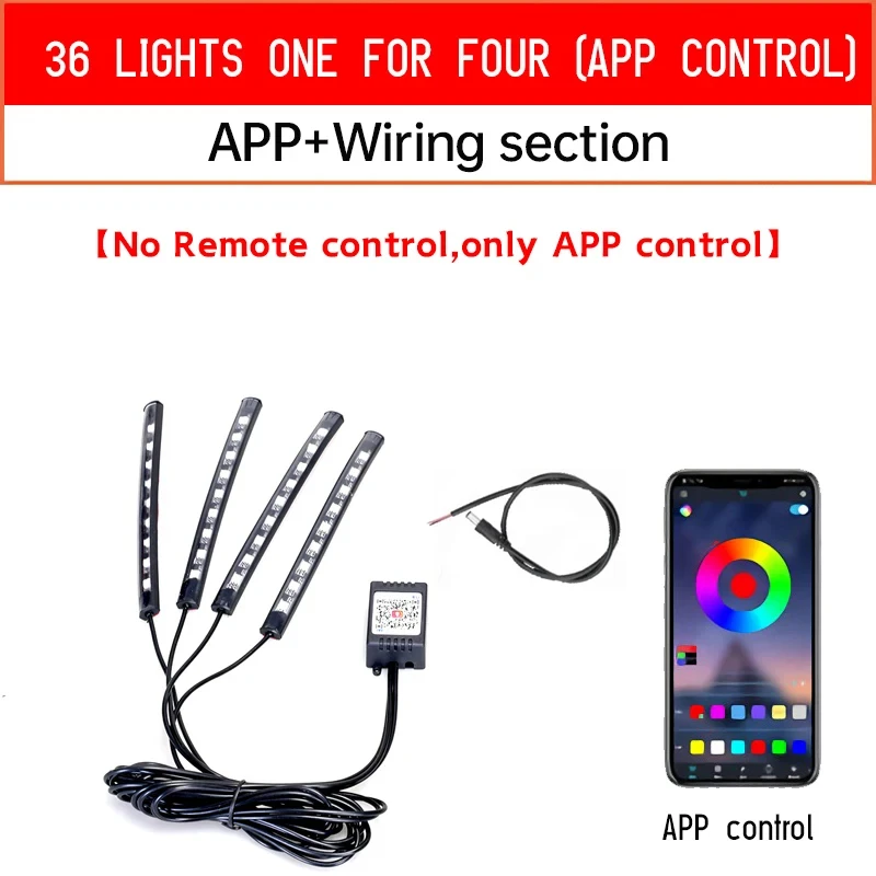 12V Motorrad Led Licht Multi-Farbe Atmosphäre Licht Sound Control Dekorative Neon Lampe Für Harley Yamaha Honda Kawasaki suzuki