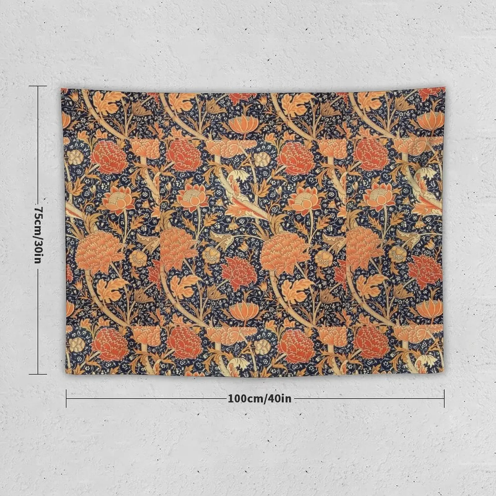 William Morris Cray Blue and Orange Tapestry Things To Decorate The Room Home Decorations Bedroom Deco Tapestry