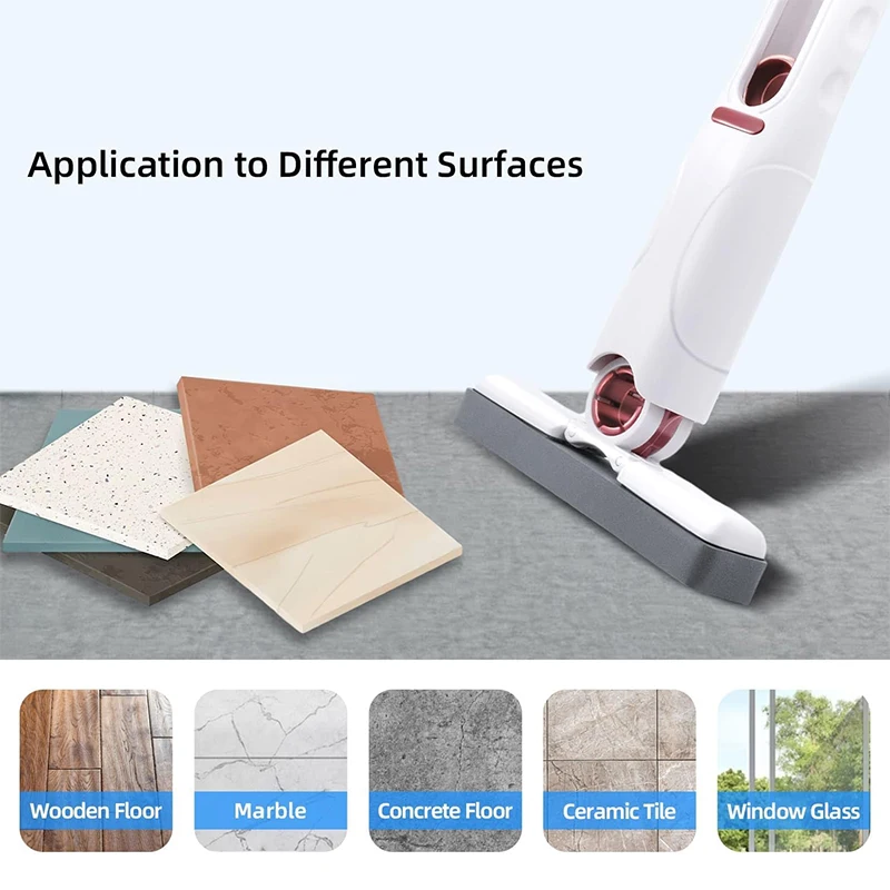 Mini Mop Portable Self-Squeeze Small Mops Self Wringing Mop Strong Absorbent Sponge Mops Desk Window Car Clean Tools