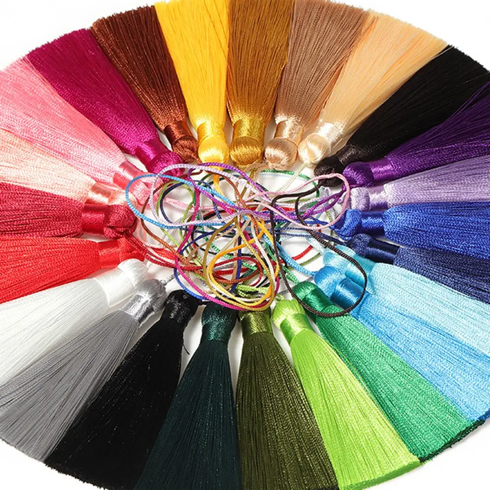 Gantungan Kunci Mobil Bentuk Rumbai, Anting Gantungan Rumbai, Rumbai Sutra, Gantungan Rumbai Tali, Aksesoris Rumbai