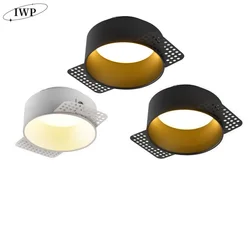 Dimmable Recessed Anti Glare Round LED Downlights 7W 9W 10W 12W 15W 18W SMD CHIP Ceiling Spot Background Lamps Indoor Lighting