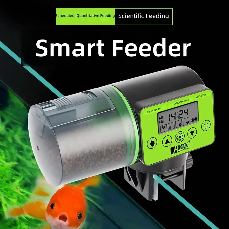 for Fish Tank Automatic Feeder Intelligent Timing Aquarium Auto Food Dispenser Large Capacity Smart Fish Feeder Device