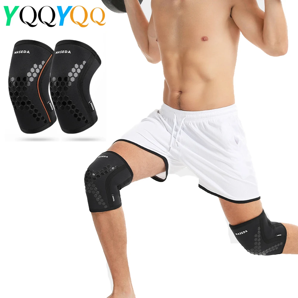 

1Pair 7mm Knee Sleeves for Weightlifting & Powerlifting, High-Performance Knee Compression Support for Squats, Weight Lifting