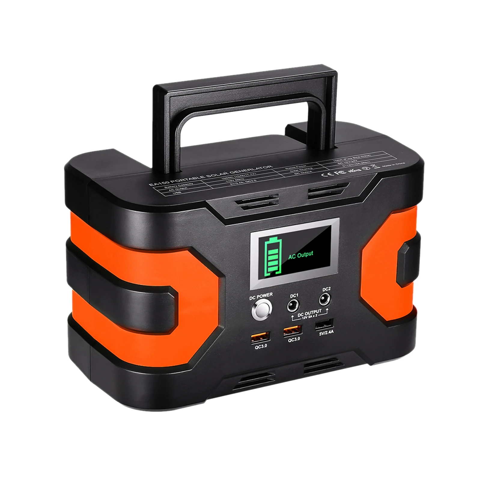 

Flashfish EA150 Portable Power Station 45000mAh/166Wh Solar Generator 150W Peak CPAP Battery Power Station With 3 Charging Modes