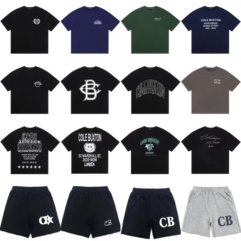 

Cole Buxton American Minimalist Short-Sleeve Men T-Shirt for Spring/Summer - Loose Fit, Streetwear Style Women CB Short-Sleeve