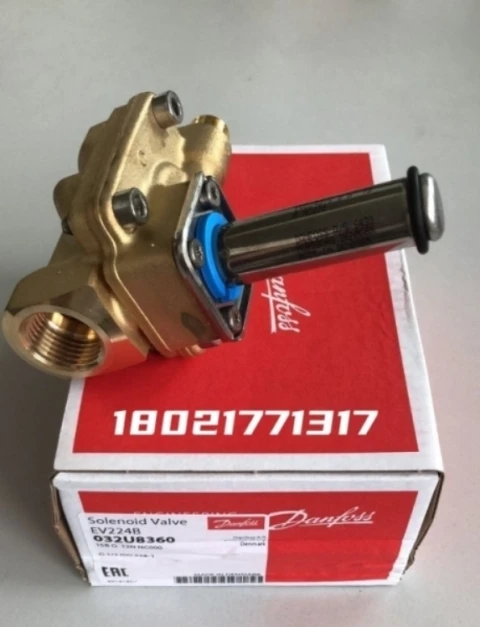 Danfoss EV224B Pilot Operated Two Position Two Way Electromagnetic Valve High Pressure Air Applicable Brass Body Original