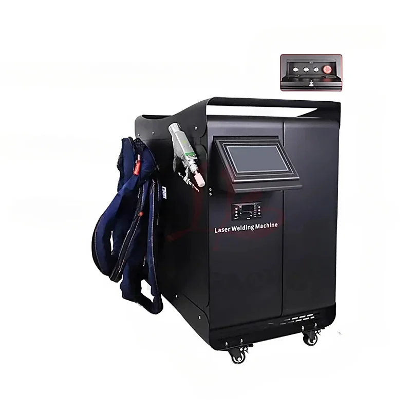 Automatic Fiber Laser Welder Water Cooled All In One 1-3KW Welding Cutting Cleaning Rust Removal Machine Descaling Tool